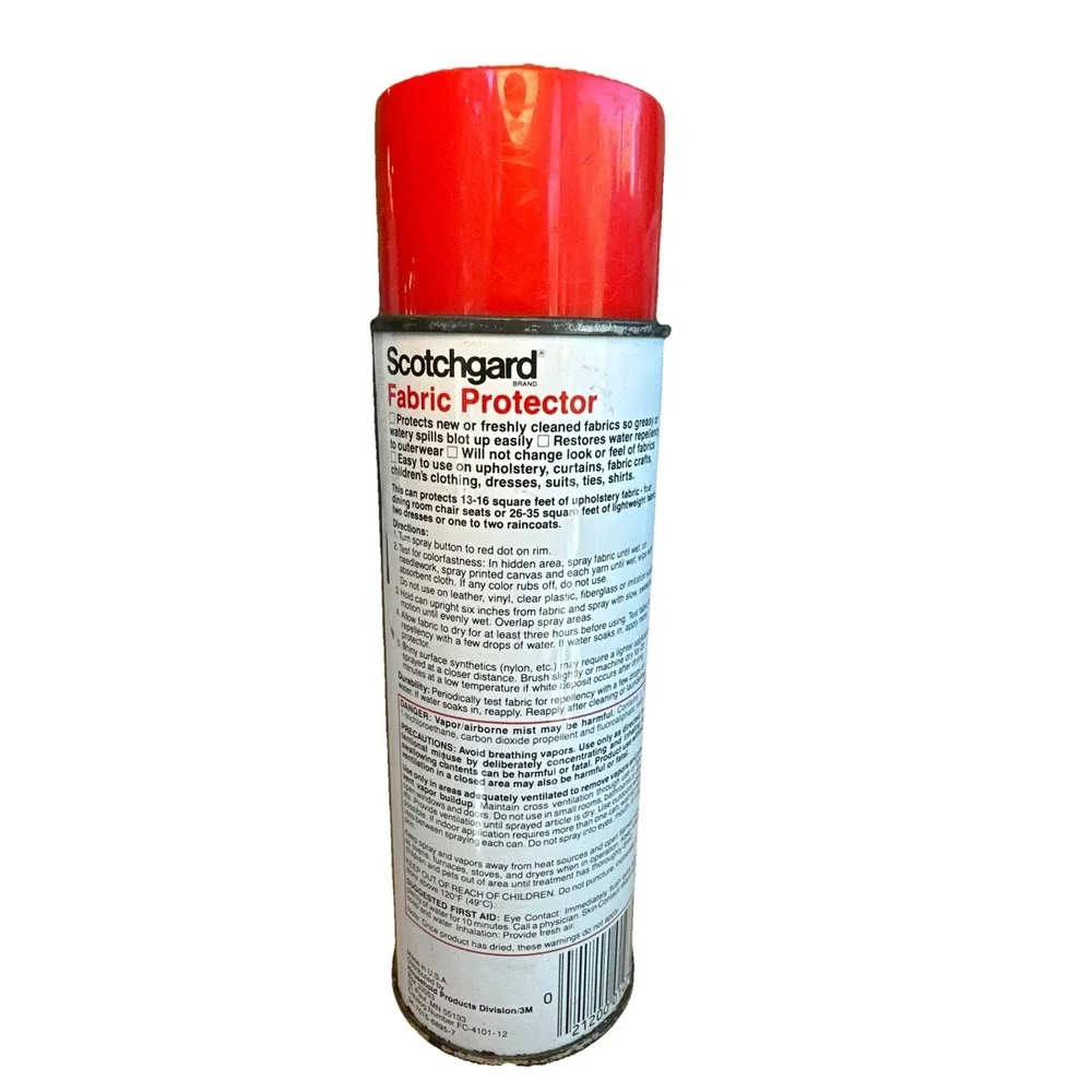 Discontinued Scotchgard Fabric Upholstery‎ Protector 12 Oz Original Formula Vtg